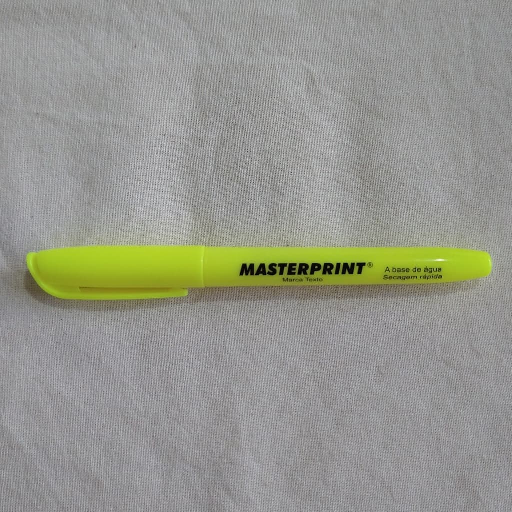 Marca Texto Amarelo Masterprint