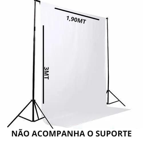 Tecido Fundo Preto/branco Estúdio Foto Infinito 3 x 1,80 metros Fundo Fotográfico fundo infinito