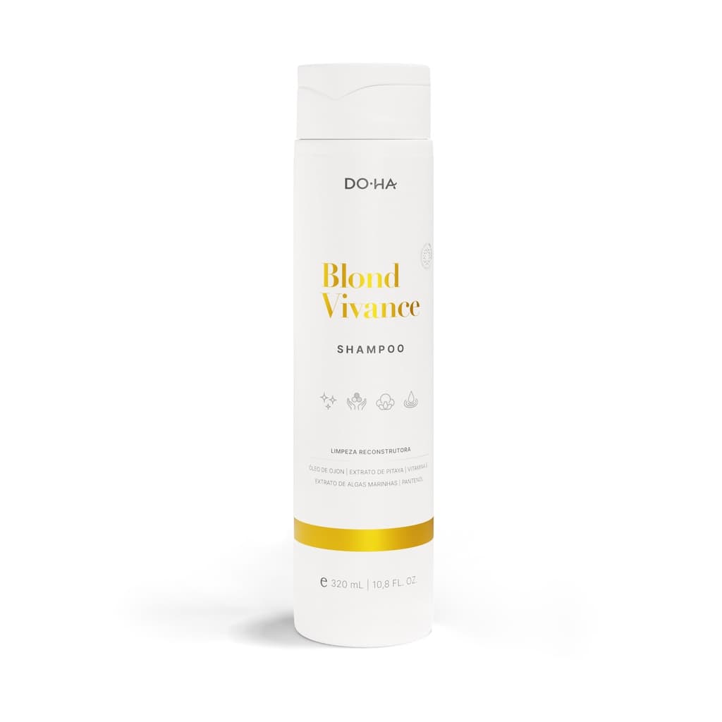 Shampoo Blond Vivance cabelos descoloridos e coloridos limpeza reconstrutora