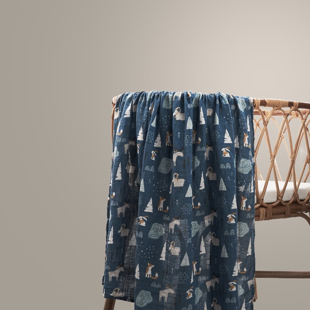 Flauta Feliz Bebê Musselina Cobertor Swaddle 100 % Algodão Macio Para Recém-Nascido Envoltório Sleepsack Toalha De Banho 120x110 Cm