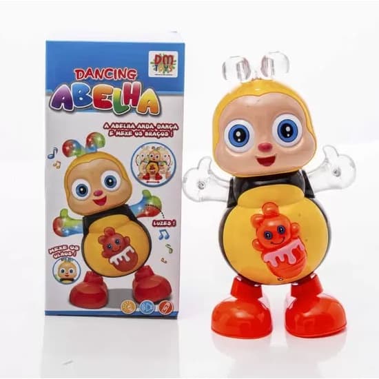 Abelha Feliz Abelinha Dançante Brinquedo Com Luzes Sons Movimentos