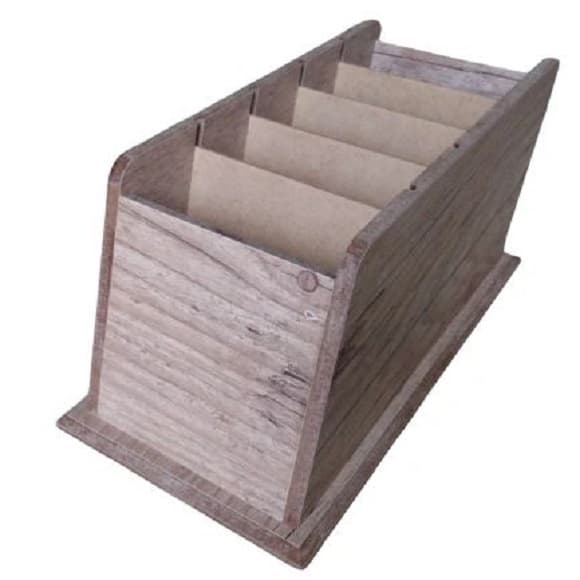 Porta Controle Remoto Com 5 Divisões Organizador de Mesa para Sala Quarto.