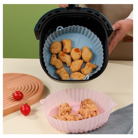 Tapete Redondo Air Fryer Silicone air fryer reutilizável