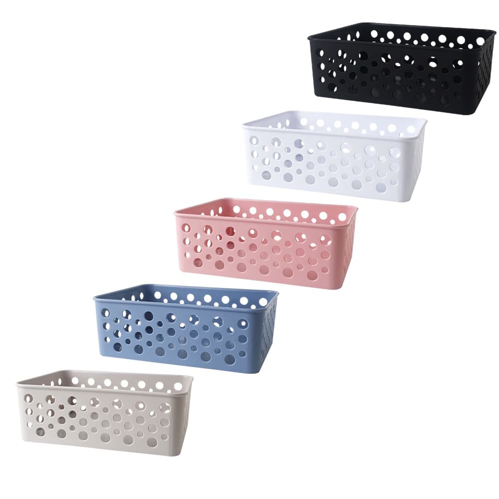 Cesto Caixa Organizadora Multiuso Rattan Armário Livro Banheiro Cozinha Despensa Pequena 19x13,8 x 6,5cm