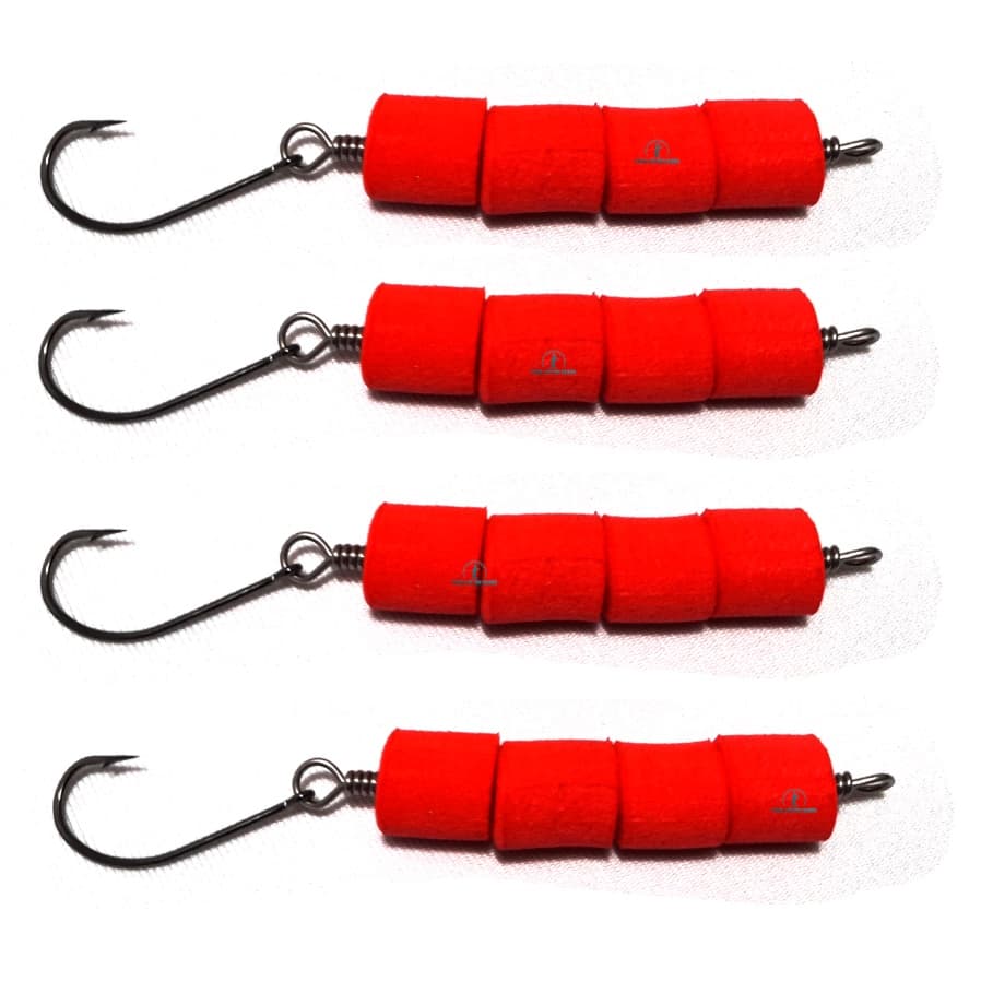 Kit 04 Flutuador de Salsicha para Pesca + 02 Canudos