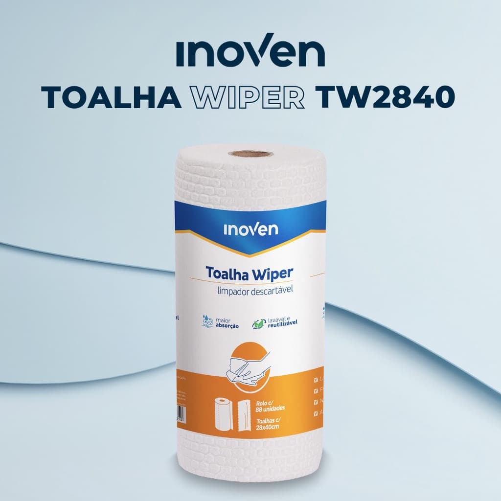 Toalhas Wiper Reutilizaveis TW2840 Limpeza Geral Inoven