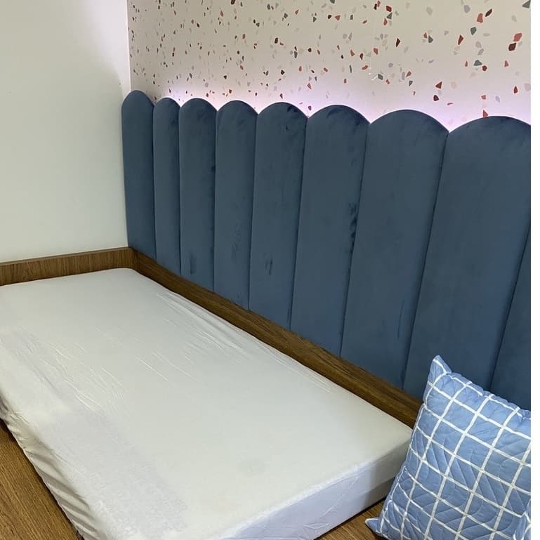 Kit 10 Cabeceiras de cama Box Casal King Modular 45x20cm Nuvem - Vários Tamanhos - Envio Rapido