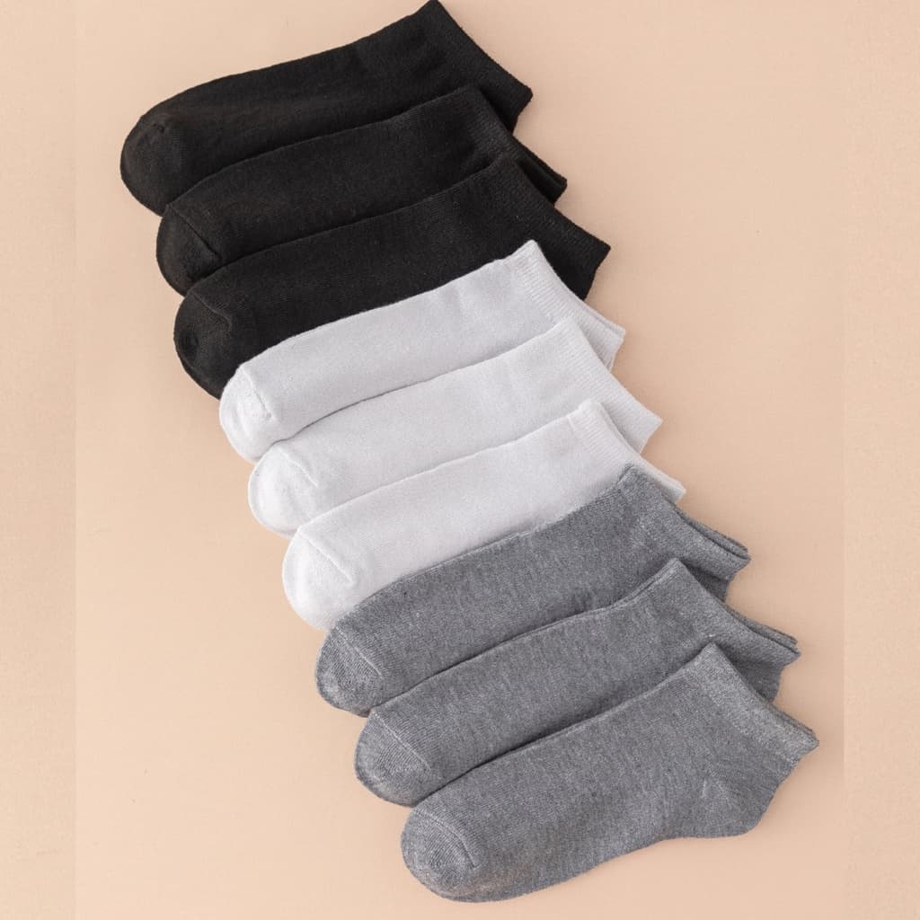 Kit 6 pares de meia Masculina Adulto soquete cano curto