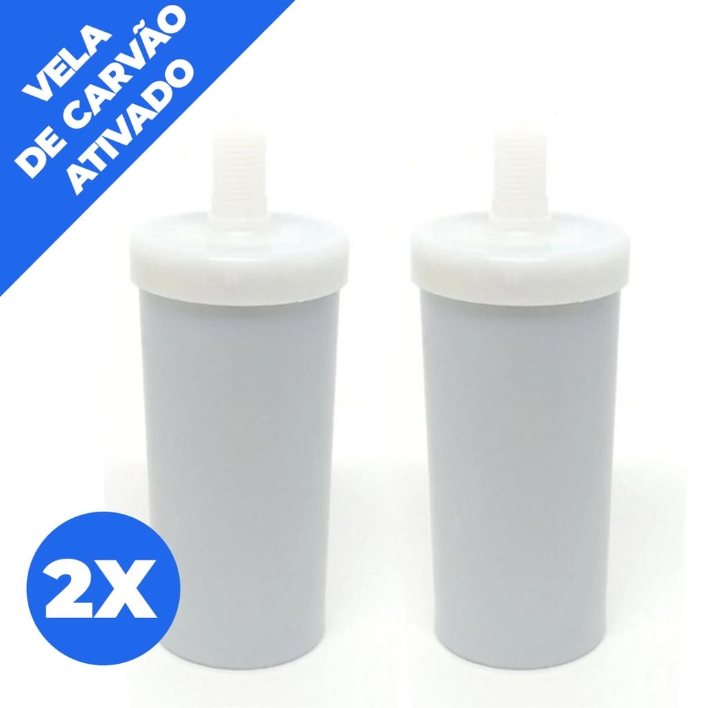 Kit 2 Refil / Vela Uso Geral Carvão Ativado Torneira Com Filtro Super Oferta