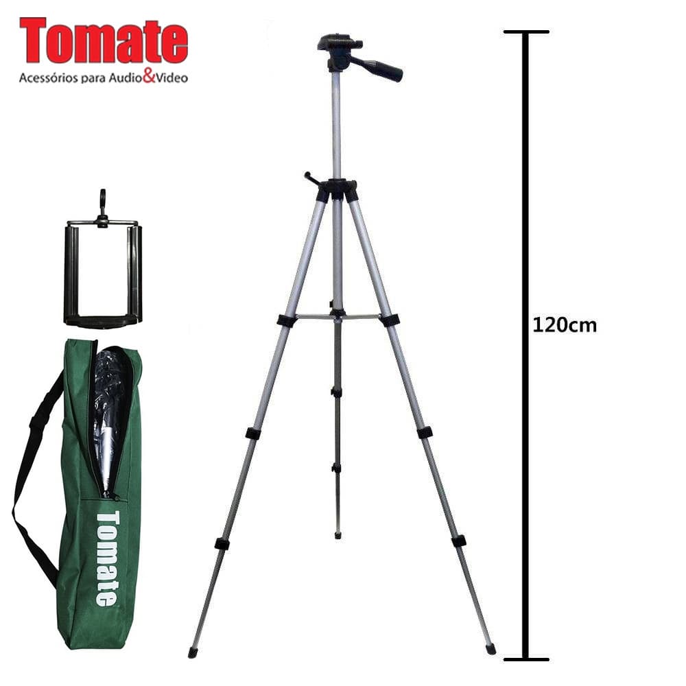 Tripé Câmera E Celular Profissional Tomate -mtg 101 1.2m
