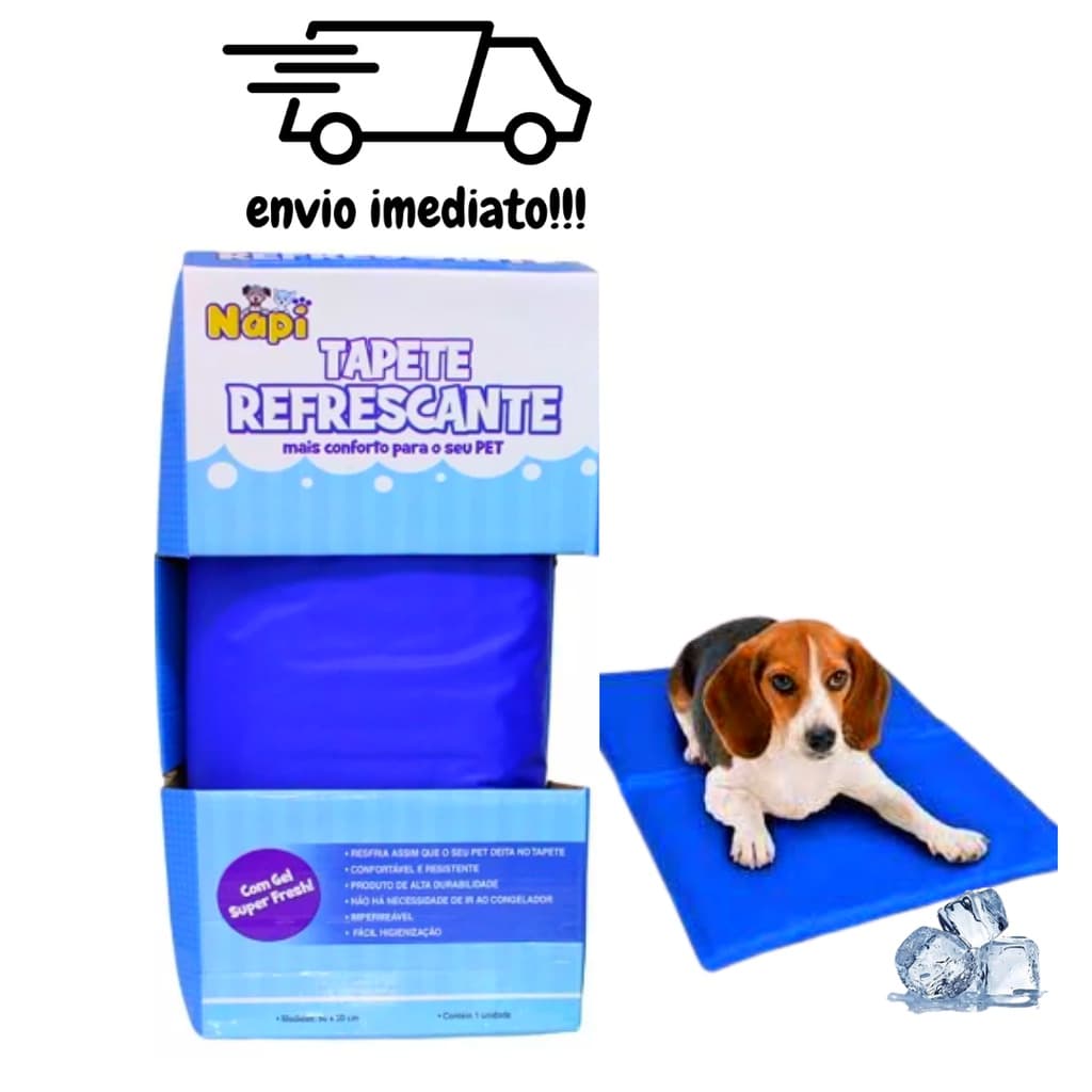 Tapete Refrescante Gelado Para Pet Cachorro Cão Gato 40x50 Cm Porte Pequeno Tapete Confortável E Resistente Com Gel