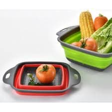 Escorredor Alimentos e Utensílios Cozinha Retrátil Silicone