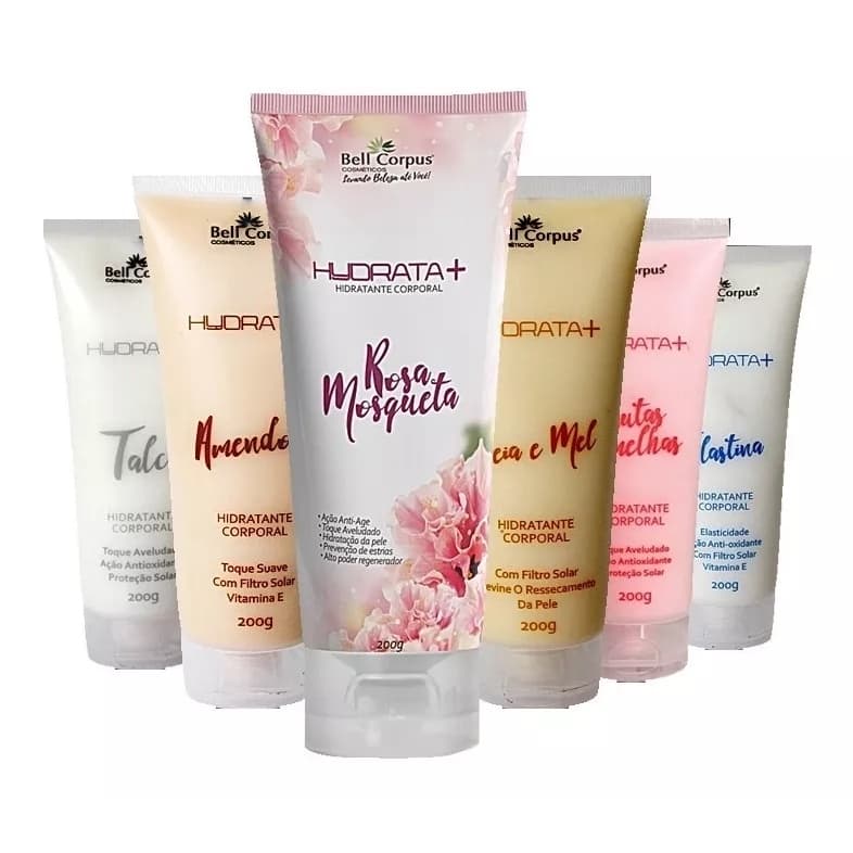 12 Hidratante Corporal 200 ml (variados) Bell Corpus