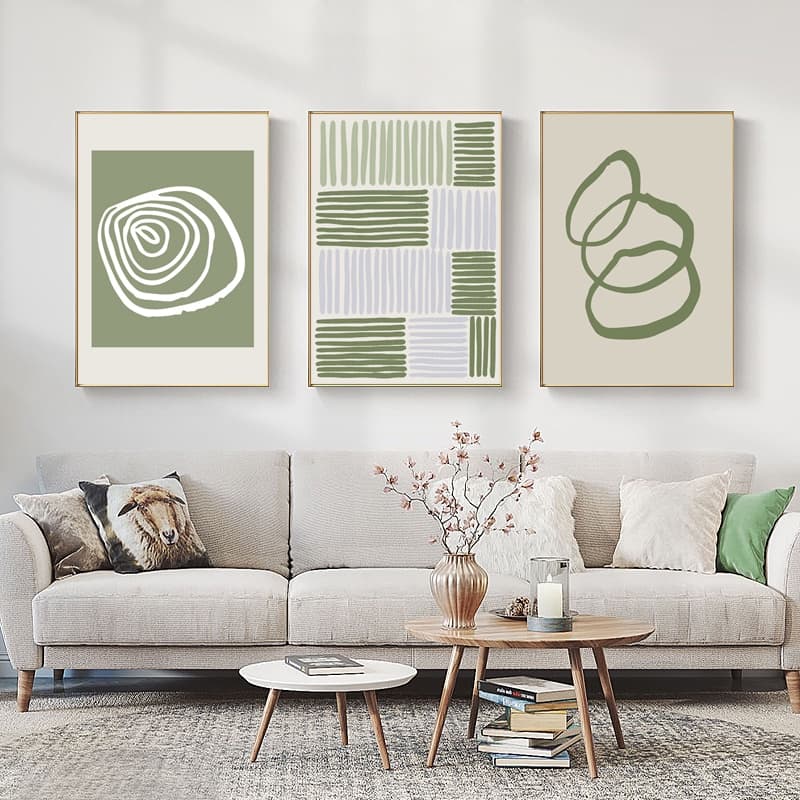 Quadros Decorativos Trio Kit 3 peças Grandes 90x60 ou 60x40 mais de 50 opções de imagens Quadro decorativo Sala Quadro decorativo Quarto Quadro decorativo Escritório Quadro decorativo Marmorizado Quadro decorativo abstrato Folhas arte quadro mosaico