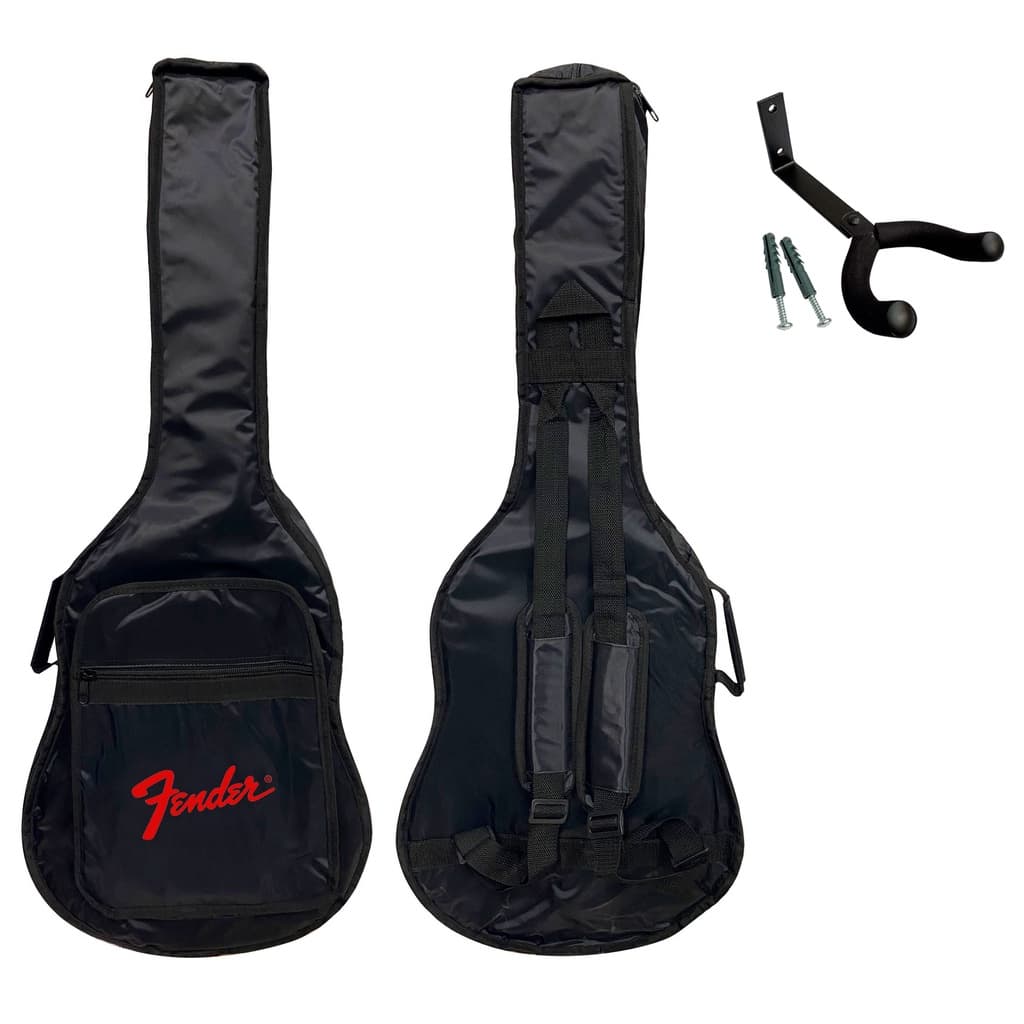 Capa Almofadada Violão Impermeável Cargo Fender + Suporte