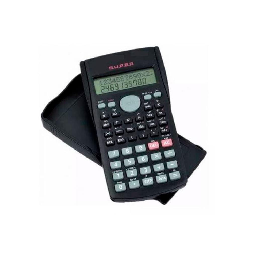 Calculadora Científica Com Tampa 240 Funções Display 2 Linhas