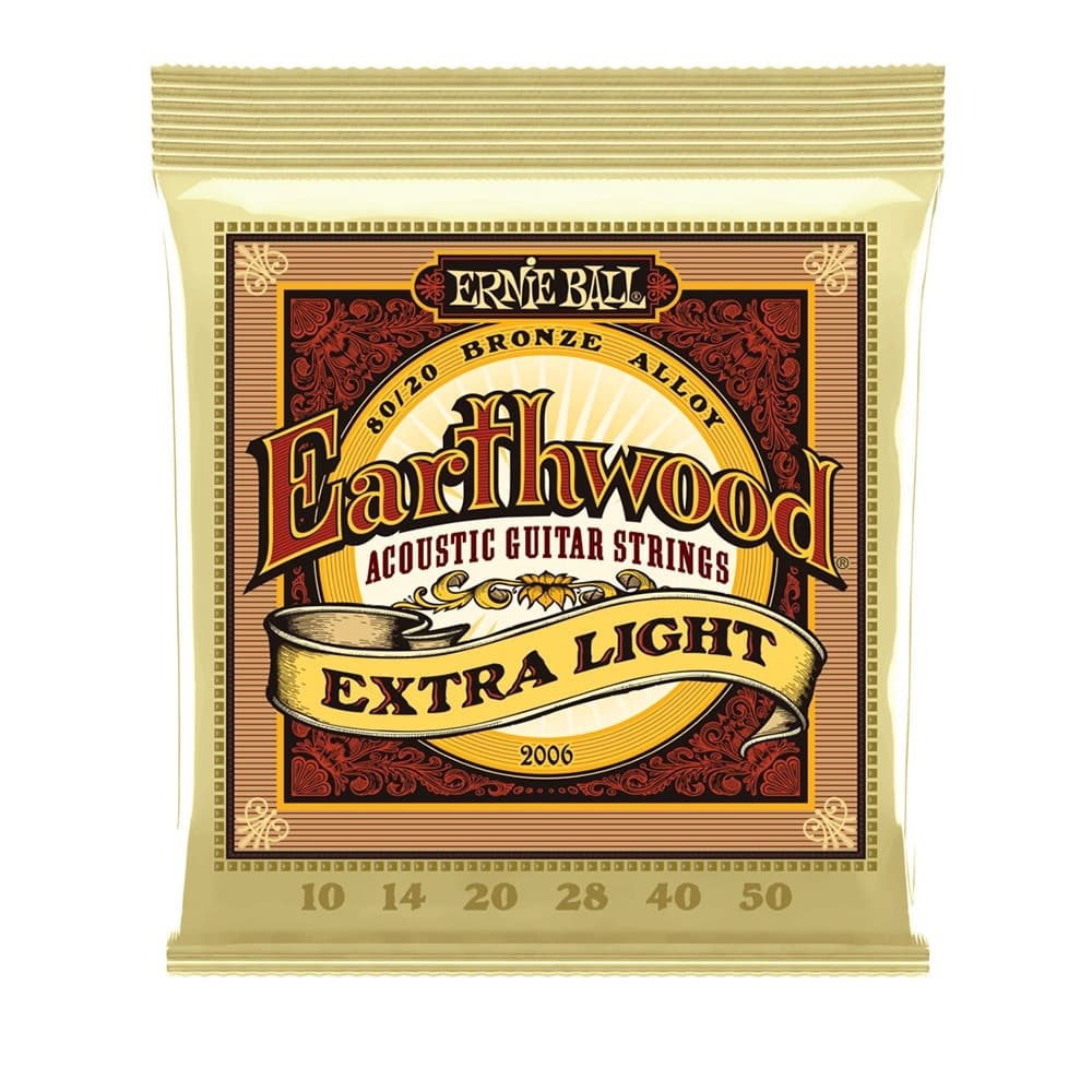 Encordoamento Earthwood 80/20 Violão 010 Ernie Ball P02006
