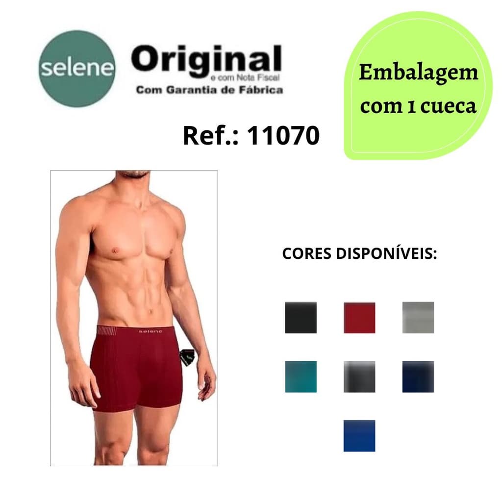 Cueca boxer sem costura Selene Ref.: 11070