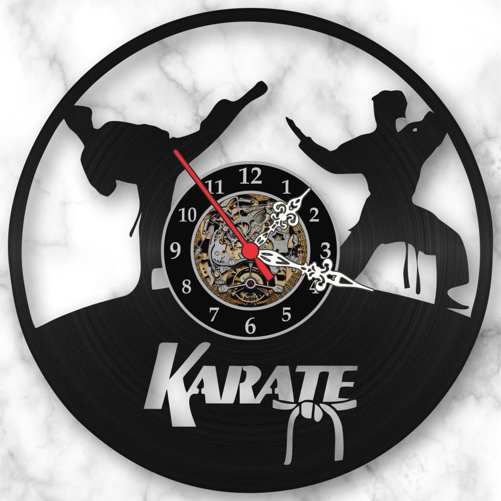 Relógio Parede Karatê Lutas Artes Marciais Disco Vinil Lp