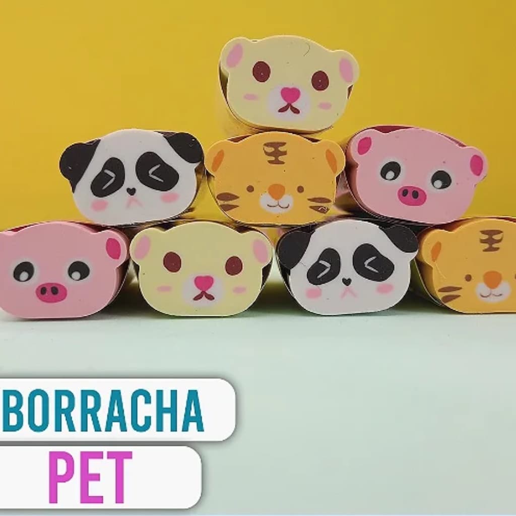 Borracha Escolar Pets Kaz 1 unidade Sortidas REF:9134