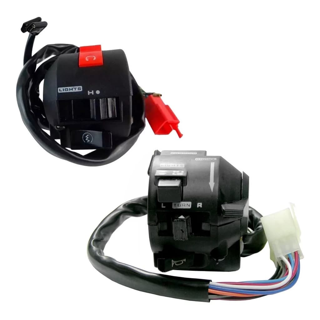 Punho Chave Luz + Punho Partida Twister Cbx 250 Até 2005 Kit Punho Esquerdo + Punho Direito