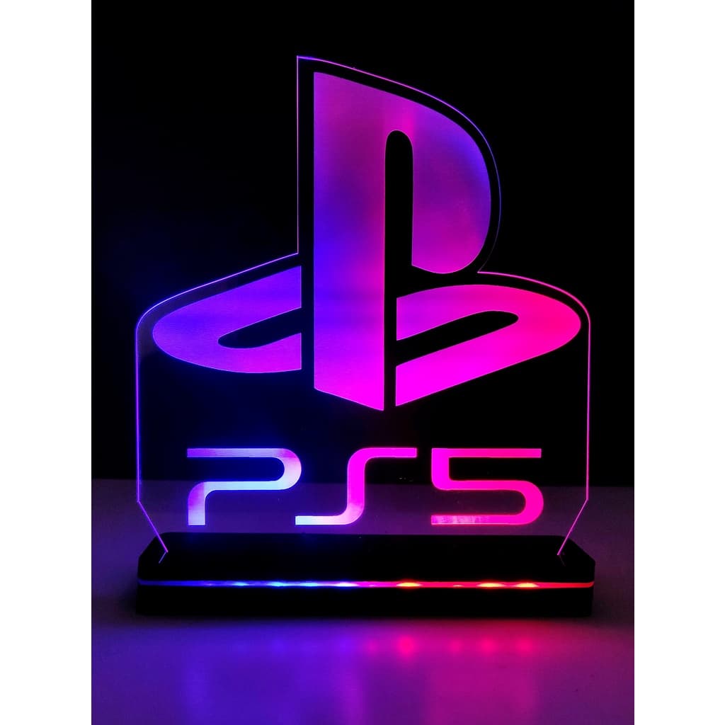 Luminária Led Gamer PS5 Playstation