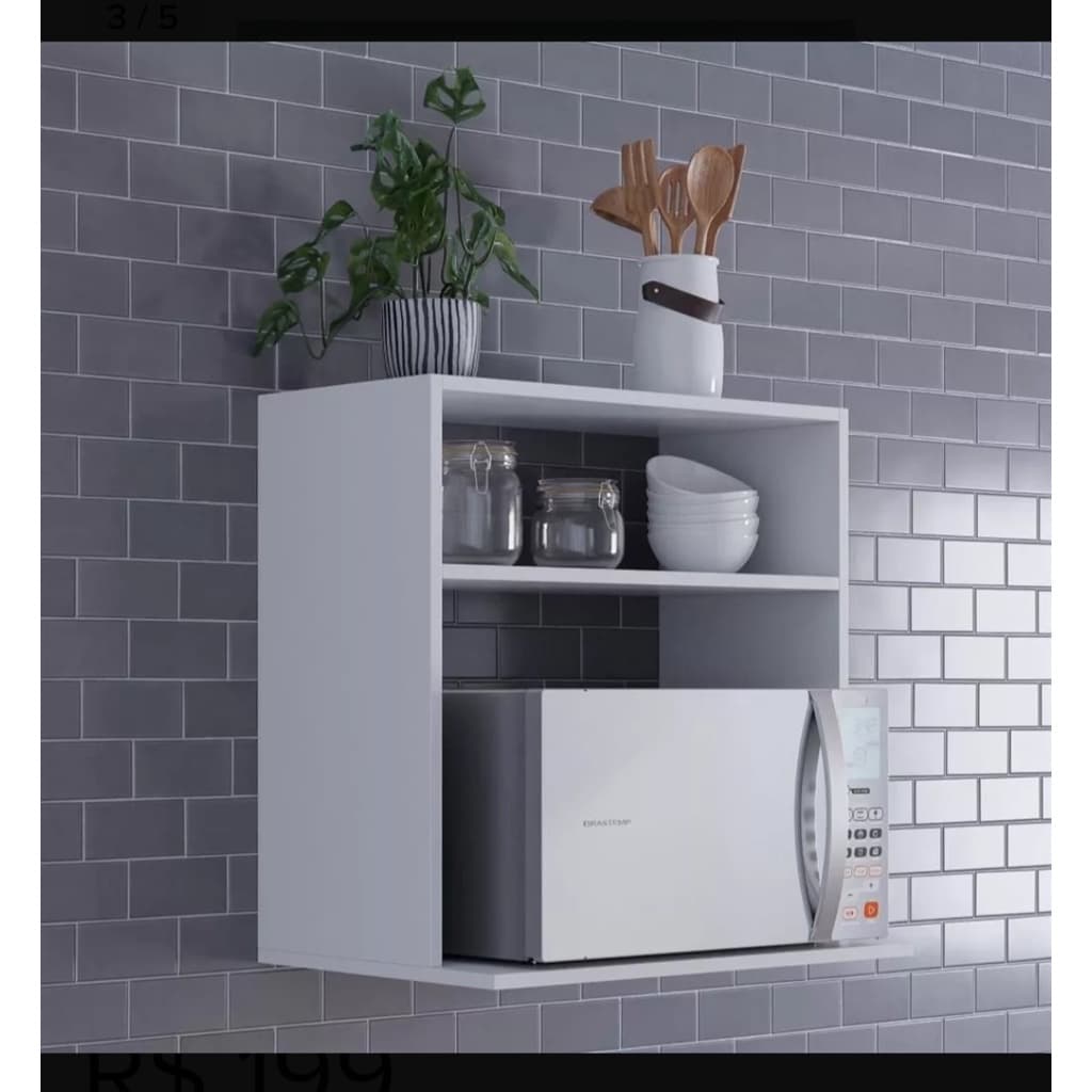 Suporte Para Microondas Multiuso Área Gourmet Suspenso