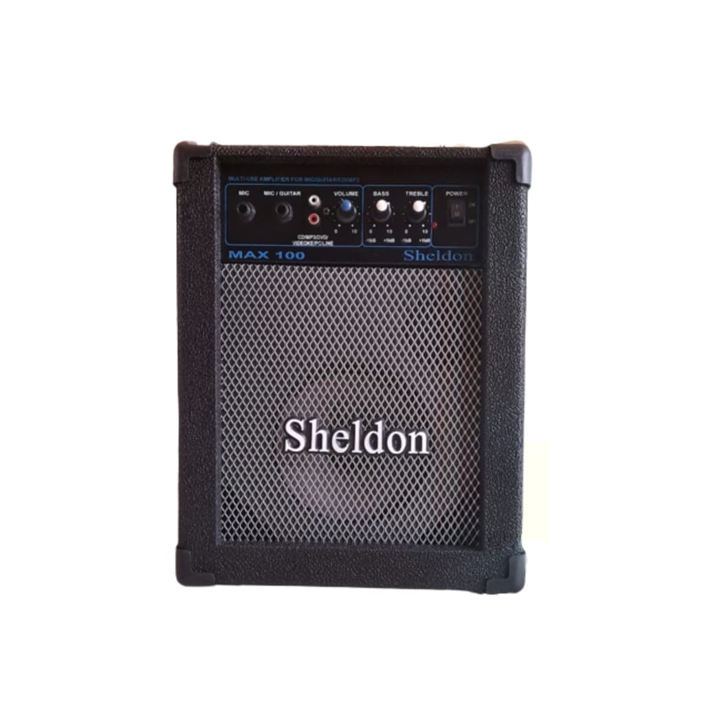 Amplificador para Violão, Guitarra, Cavaco, Ukulele  Sheldon Max 100 15w Rms C/ Entrada P/ Mic