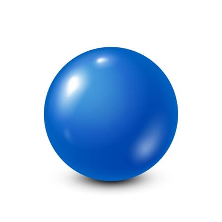 Bola Maciça Azul 45mm Adestrador Mordedor Cães Cachorro Brinquedo Resistente Furacão Pet