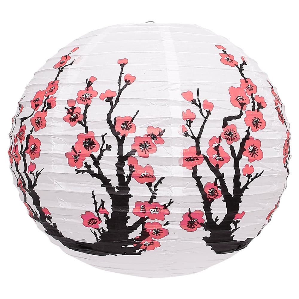 Tyotin luminaria Japonesa de Papel 40cm - Sakura / Cerejeira