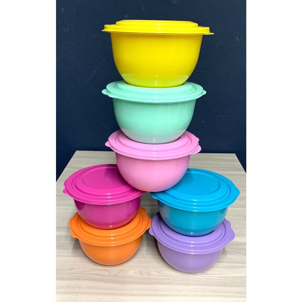 Conjunto 10 potes redondo de plastico , tapuer, pote cozinha
