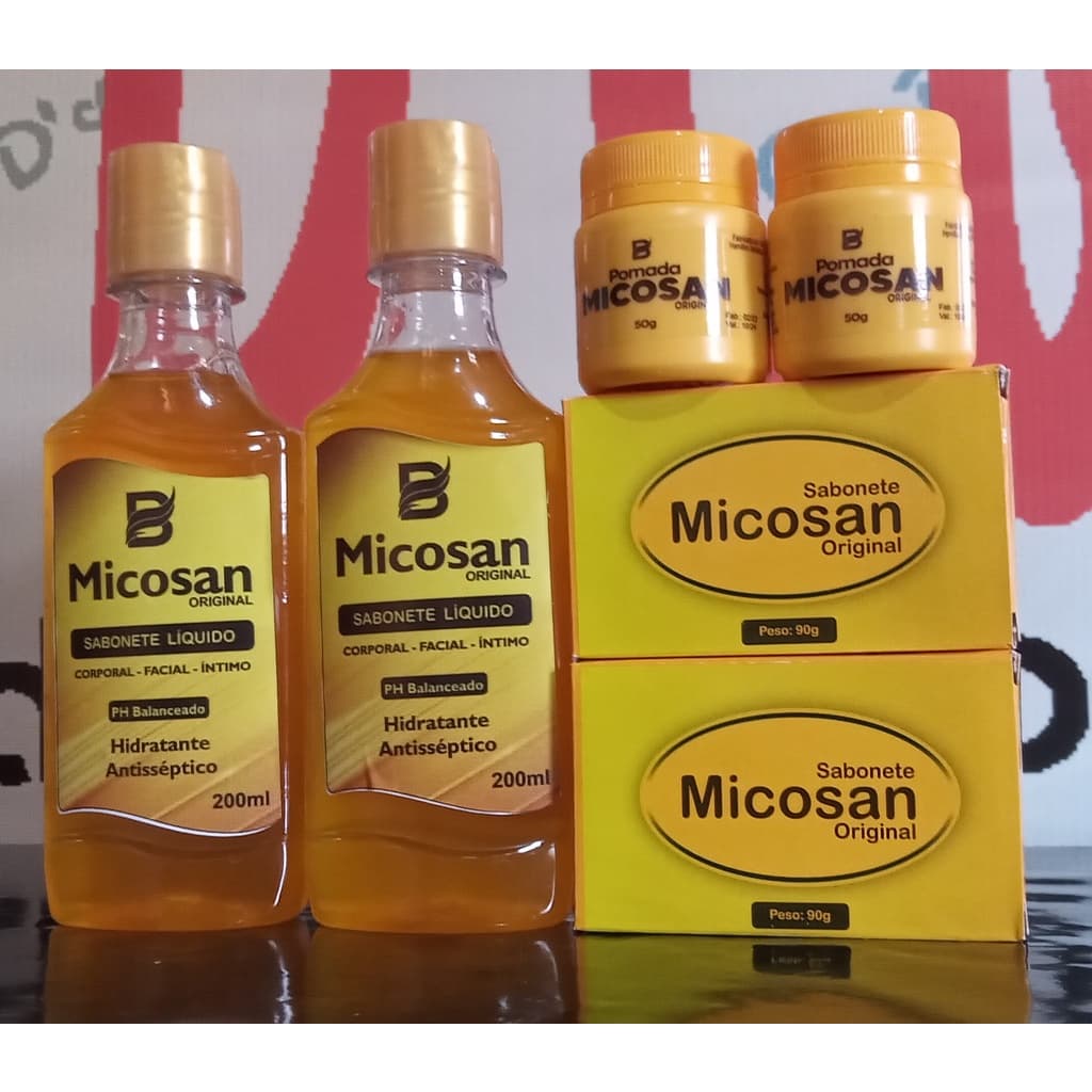 Micosan Clareadora Kit com 2 Cremes 2 sabonete líquido e 2 sabonete em barra ORIGINAL da fabrica
