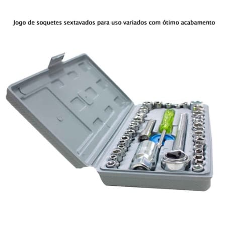 Chave Catraca Reversível  40 Pecas,Resistente à Pressão Resistente à Abrasão