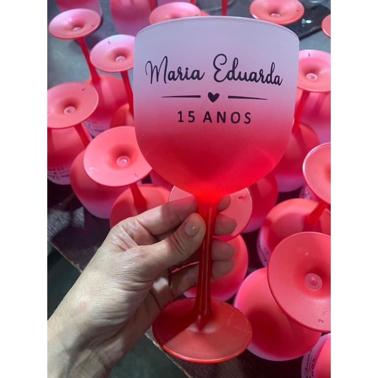 Kit 50 Taças Gin degradê personalizadas