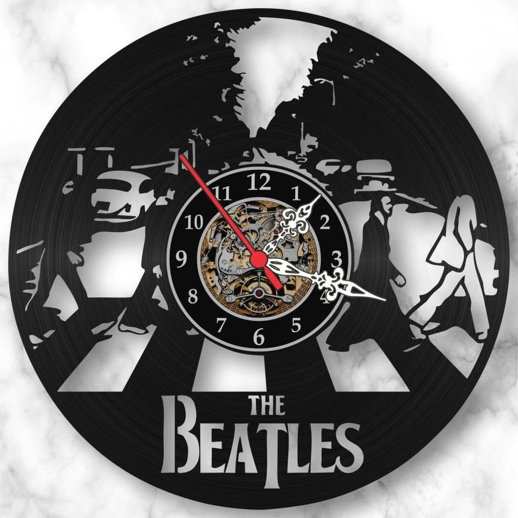 Relógio Parede Beatles Bandas Rock Musica Vinil Lp Decoração