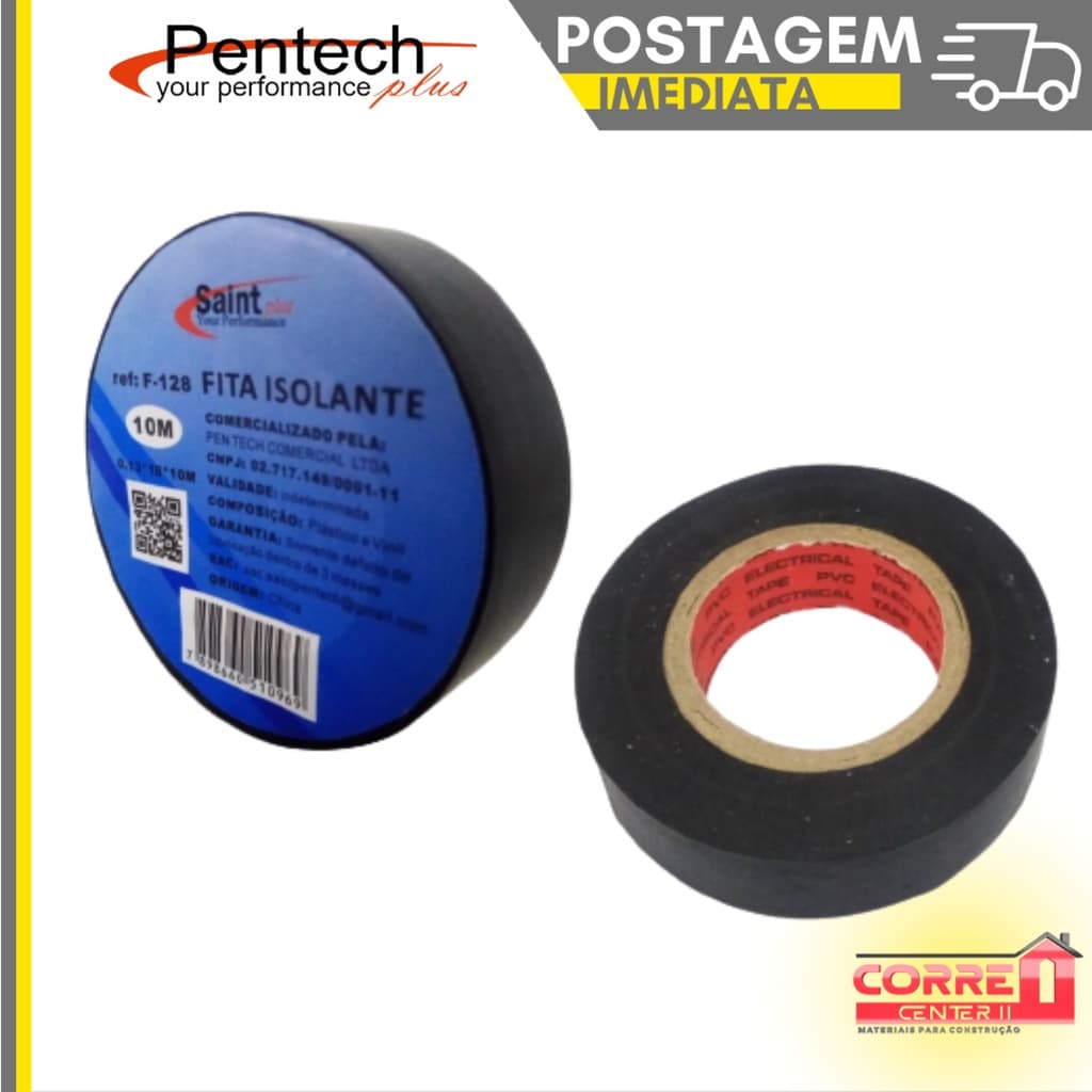 Fita Isolante  ( 10mts ) anti-chama Saint Plus Ref-128
