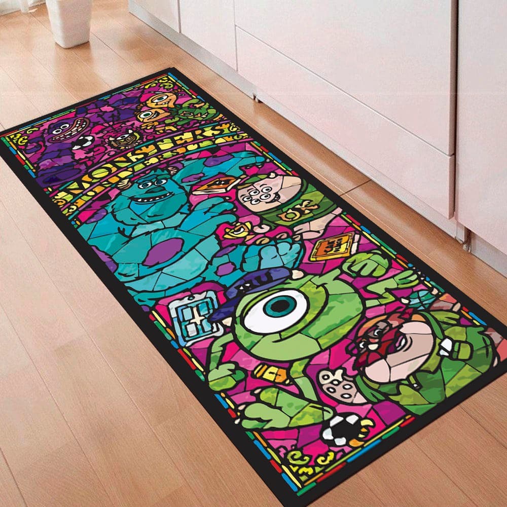 Tapete passadeira estilo vitral - Monstros SA
