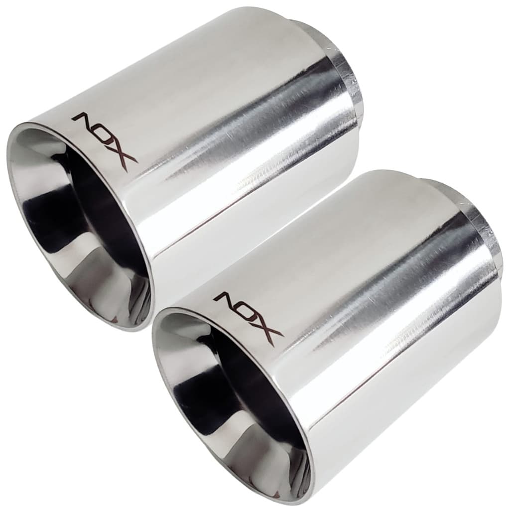2 Ponteira Esportiva Inox Tsr 3,5 Polegadas Golf Gti Mk7