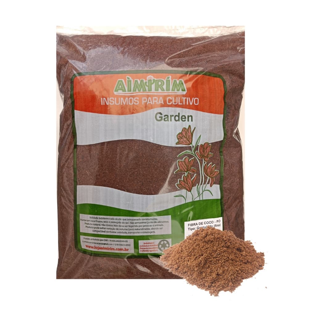Substrato Fibra De Coco Germinação E Plantio com adubação 10 Litros