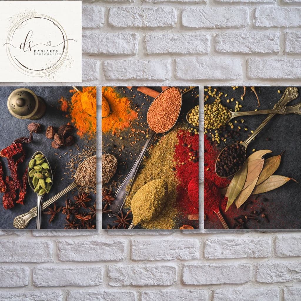 Kit 3 quadro decorativo cozinha mdf 20x28