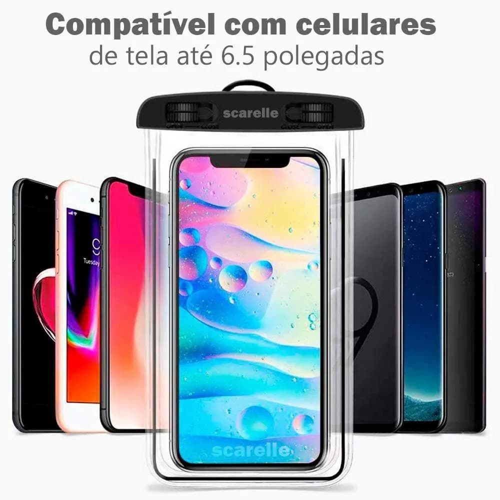 Capa Bolsa Prova Dágua Impermeável Celular