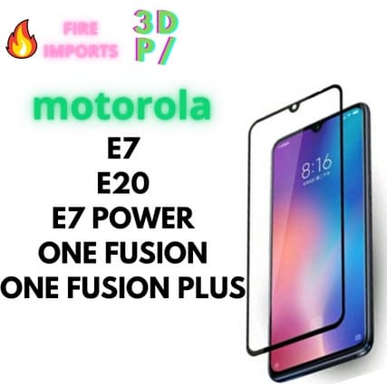 Pelicula de vidro 3d para motorola moto E7 E20 E7 POWER ONE FUSION ONE FUSION PLUS