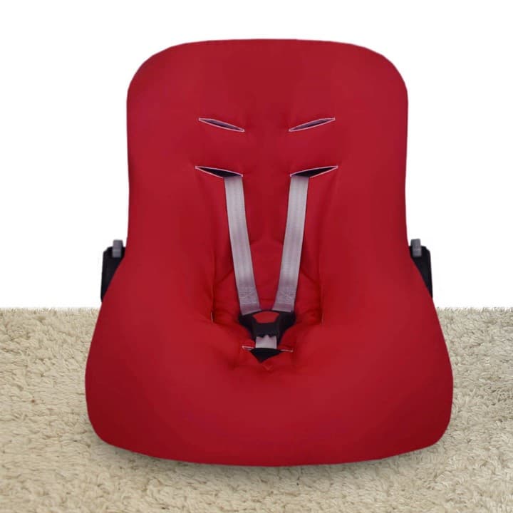 Capa para Bebê Conforto Vermelho, Confortável, Microfibra, Fácil de Remover para Lavagem, Antialérgica