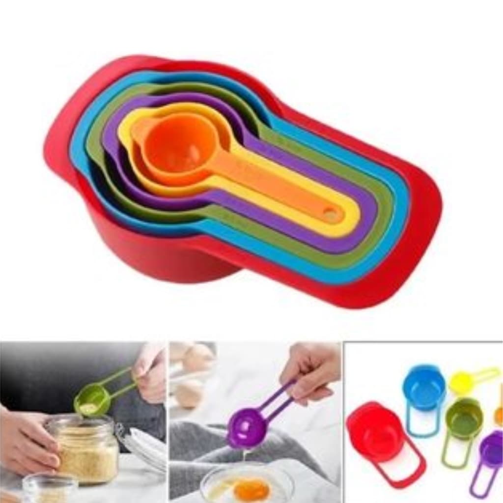 Kit 6 Medidores Colher Sopa Copo Dosadora Para Cozinha Bolos Favorito Ref: 783523