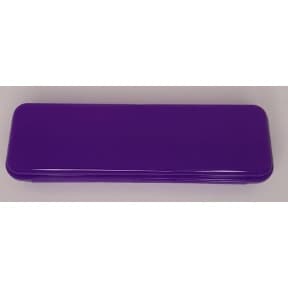 ESTOJO TRANSPARENTE PLÁSTICO ROXO