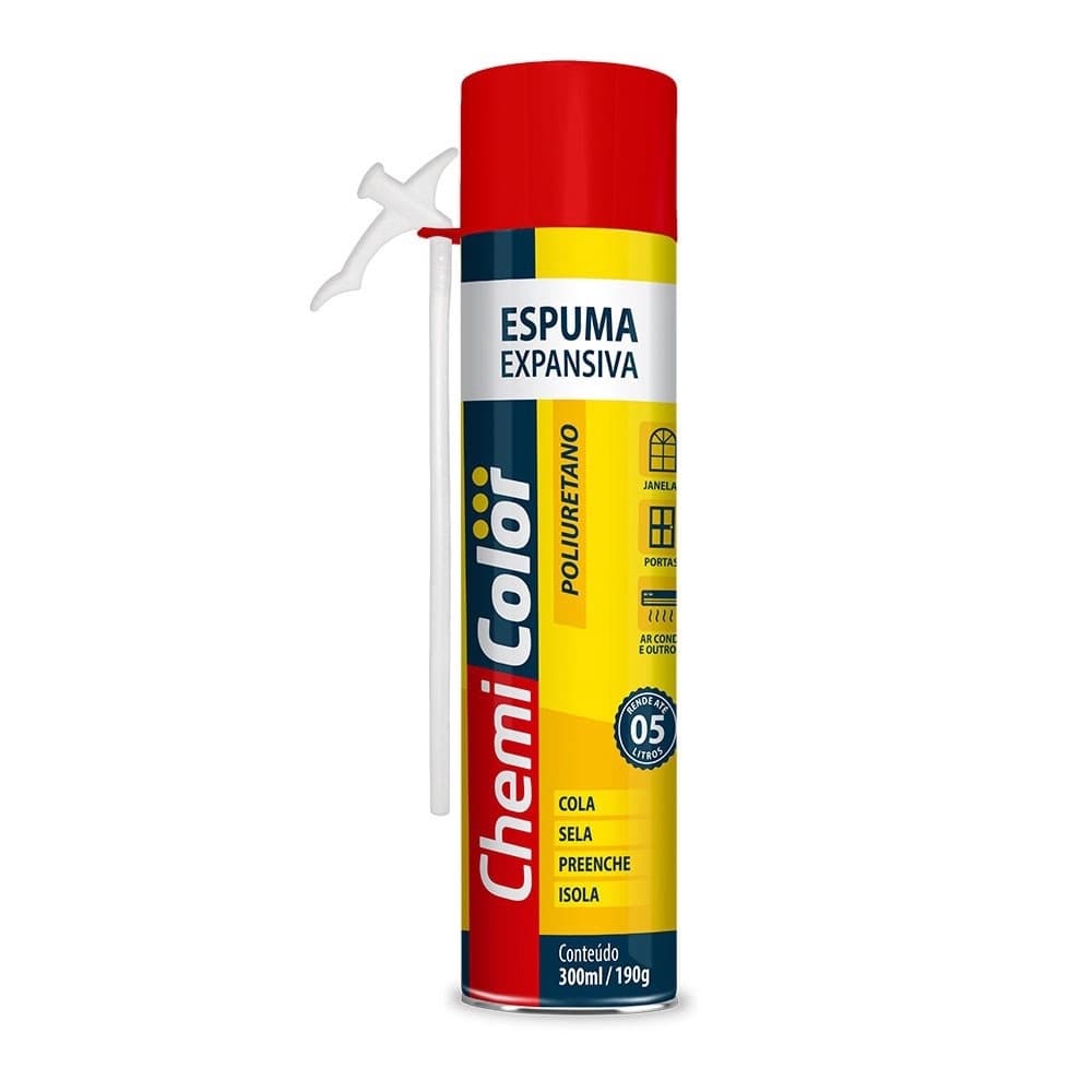 Espuma Expansiva Poliuretano PU PRO Multiuso Chemicolor 190g