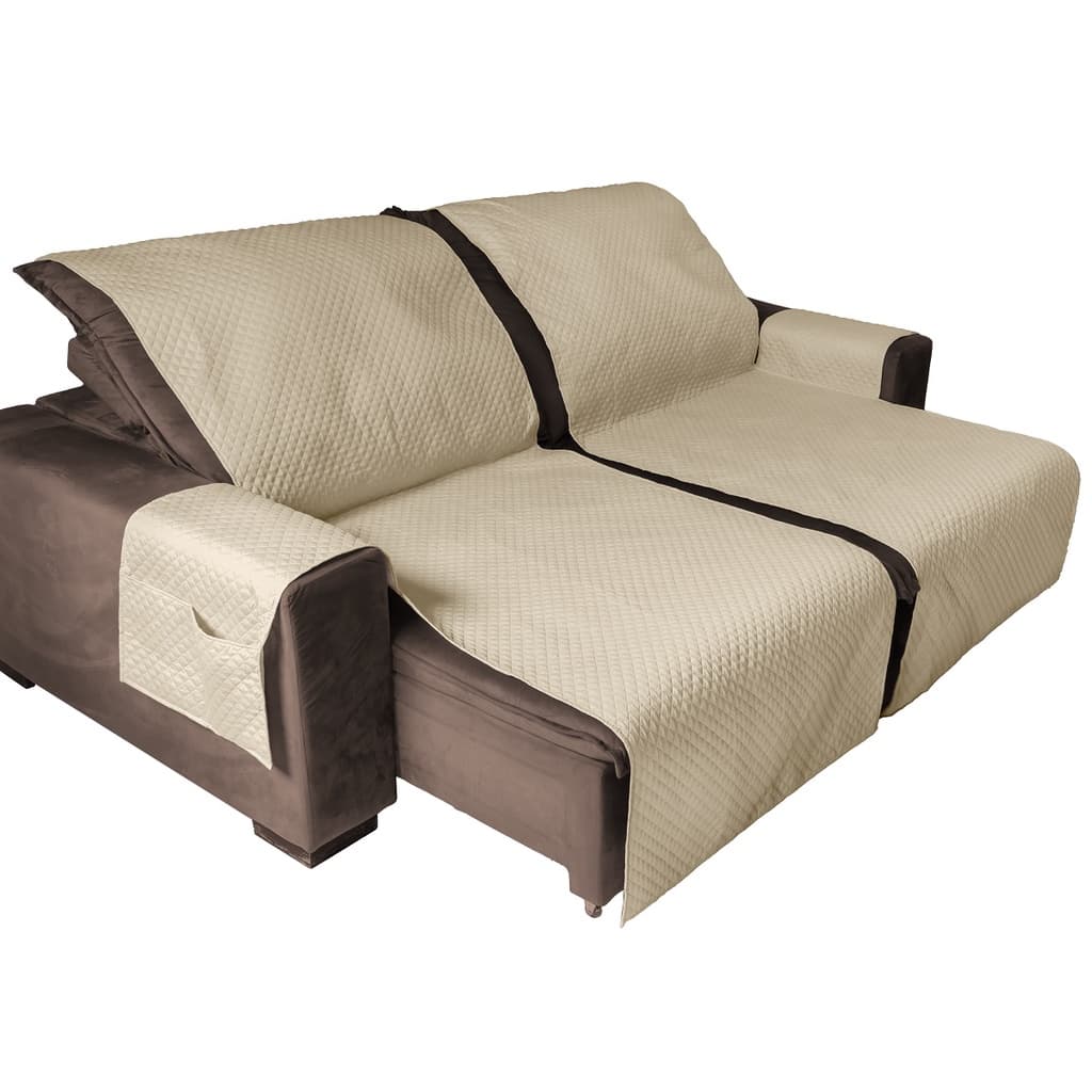 Protetor Capa De Sofá Impermeável 2,40m x 2,40m Matelado Para Sofá Retrátil Black Friday