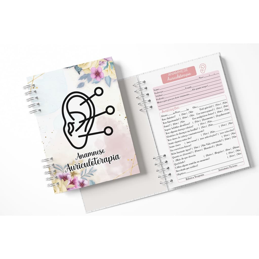 Caderno de Anamnese Auriculoterapia