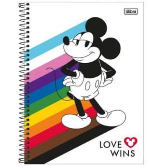 Caderno Universitário Capa Dura 1 Matéria Tilibra Mickey