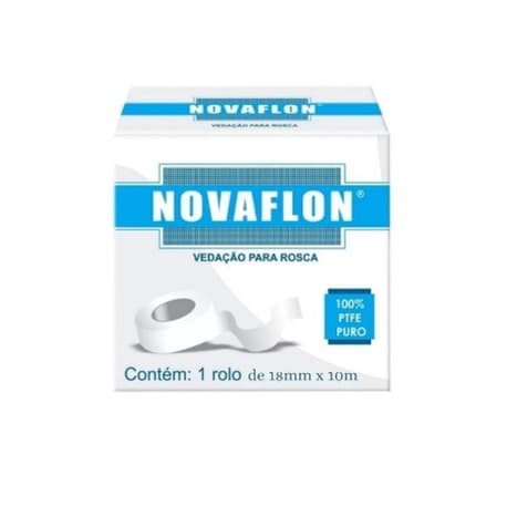 Fita Veda Rosca Pequeno Teflon 18mmx10m Novaflon